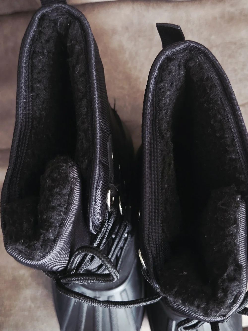 Kids Black Waterproof Snow & Rain Boots